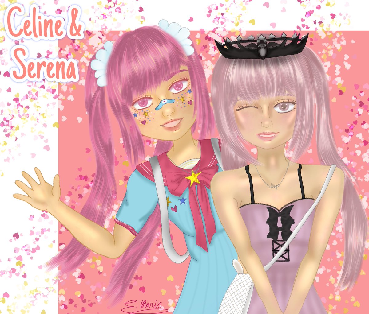EulaizzaF78771's tweet photo. 🩷 Greetings, Royals! I JUST DID A VERY SUCCESSFUL ART COMMISSION FOR @awngelwngs! Celine &amp; Serena are so cute, and I enjoyed drawing them. Of course, thank you so much to @awngelwngs for choosing and trusting me to draw her beautiful oc's!! 'till our next commission. 🩷 https://t.co/ZcHp7b5JD6