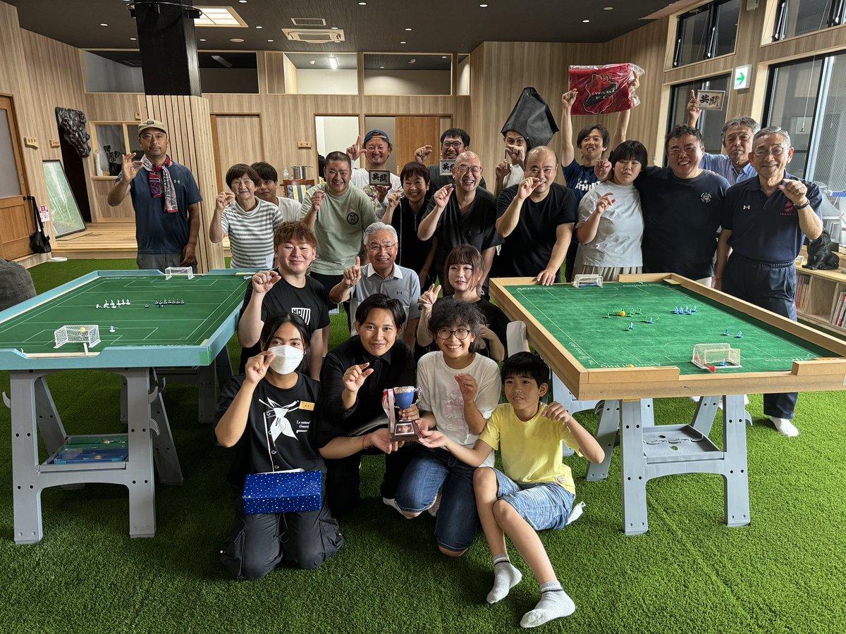 subbuteojapan's tweet photo. テーブルフットボール 福島大会 https://t.co/BC0zLihqOr