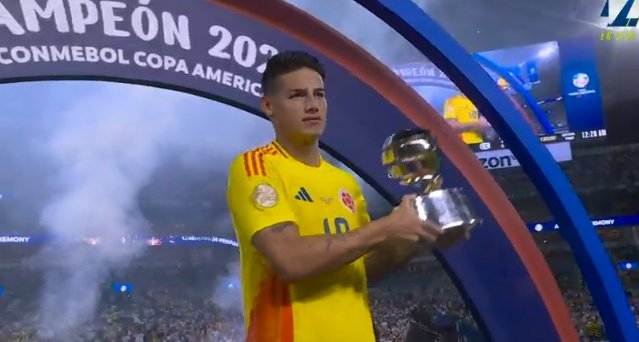 GolTotal_'s tweet photo. JAMES MEJOR JUGADOR DE LA #CopaAmerica2024 
#colombia https://t.co/gQfHZWXVWO