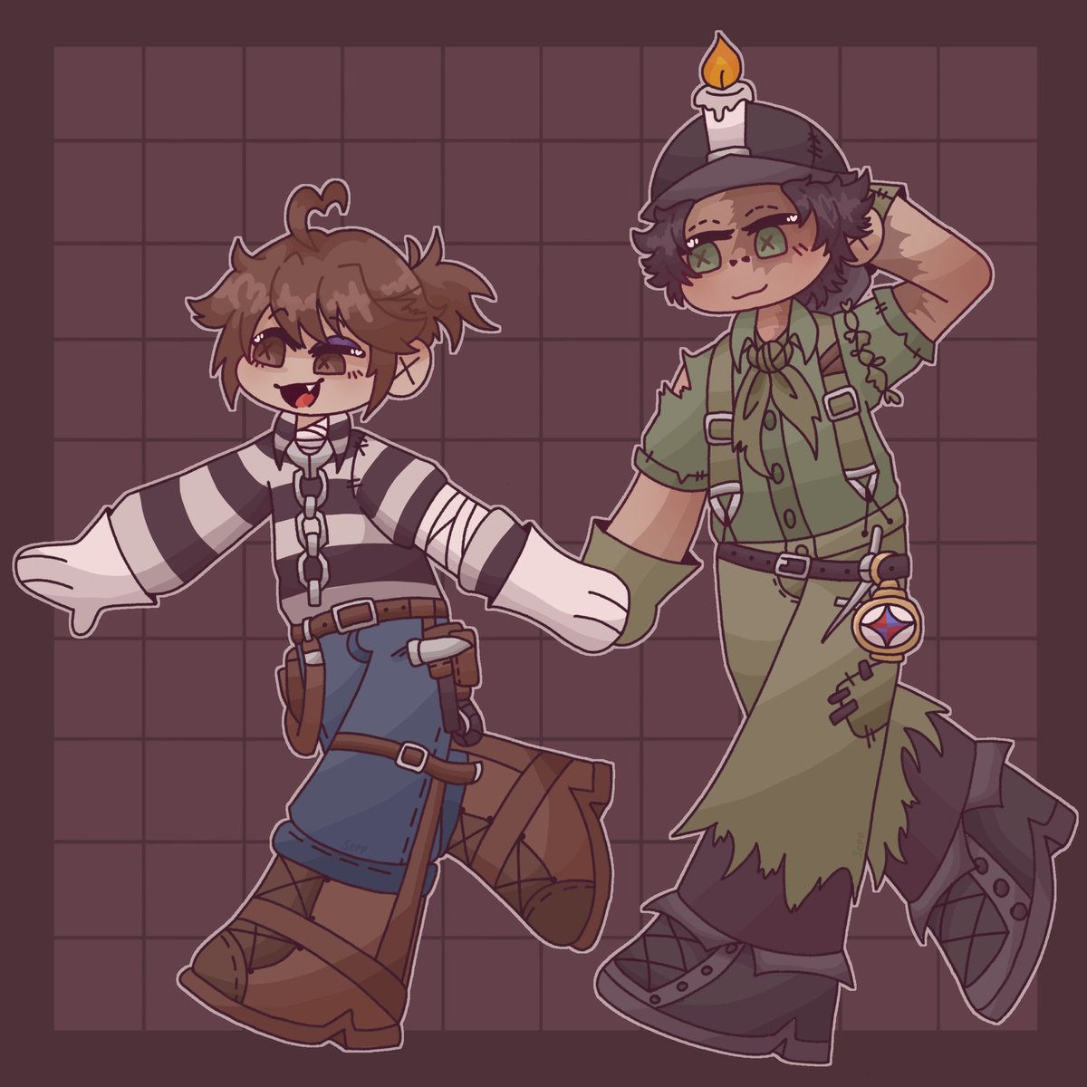 SeepLucis's tweet photo. They going to decode together ♥️ (both ending up terror shocks bc they keep looking at each other)

Gift for @wveyeon  :3

#nortluca  #idv https://t.co/WazIFJiU6G