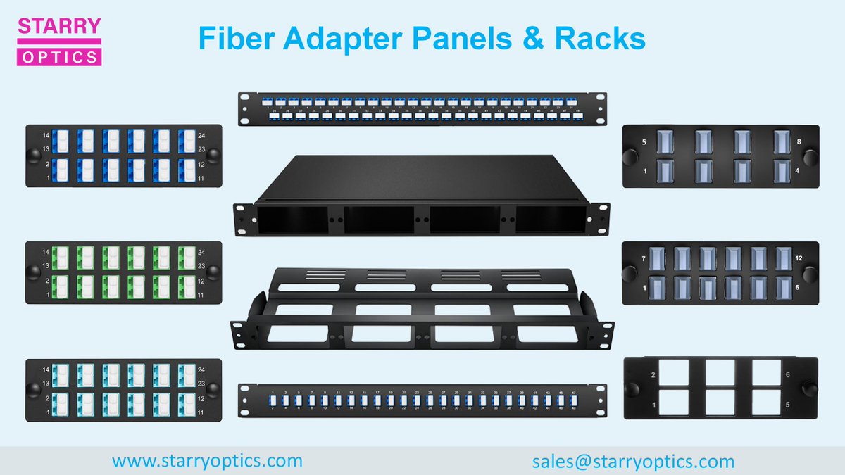 StarryOptics's tweet image. 🌐 Upgrade your network with Starry Optics' Fiber Adapter Panels &amp;amp; Racks! Our reliable and versatile solutions ensure seamless connectivity and durability. Perfect for any fiber optic setup! Contact us at sales@starryoptics.com or visit starryoptics.com. #FiberOptics