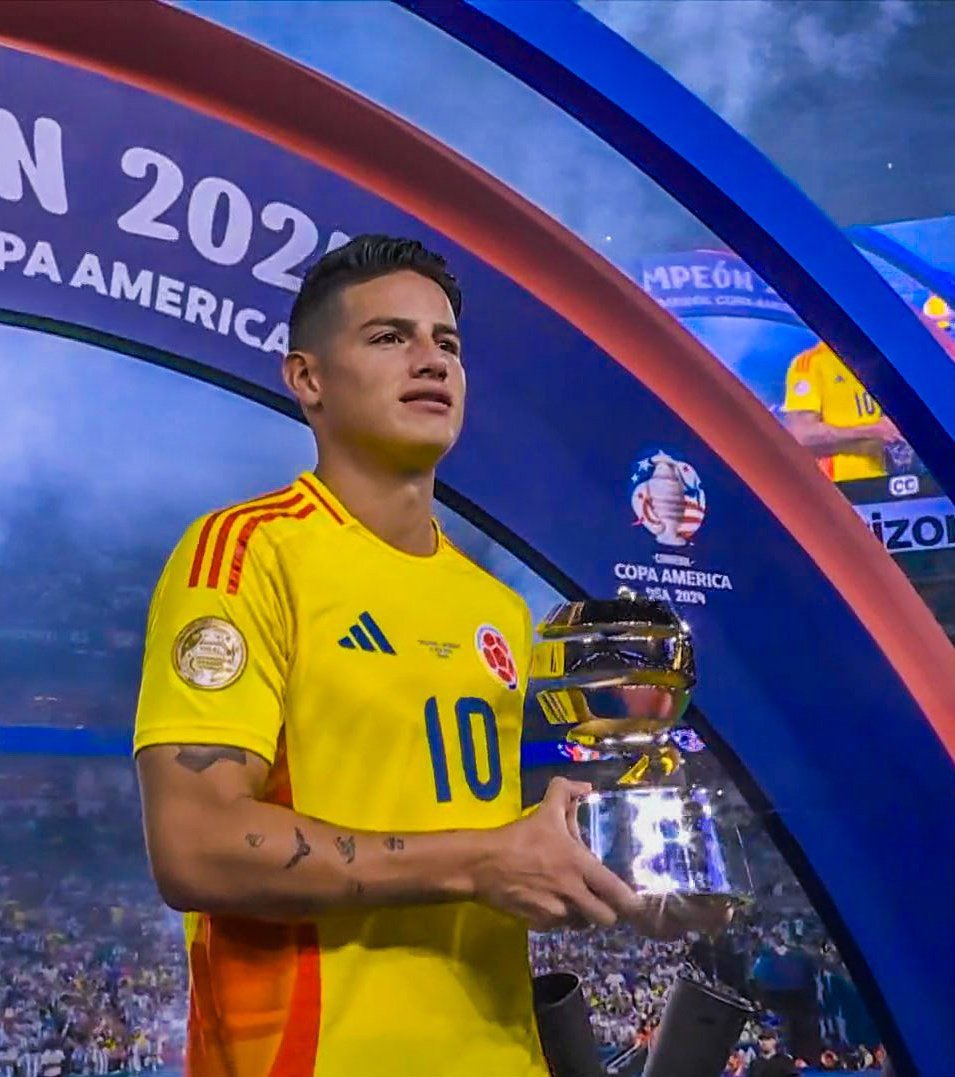 ¡JAMES RODRÍGUEZ ⭐️! El mejor jugador de la Copa América 2024. 

Más que merecido, crack.