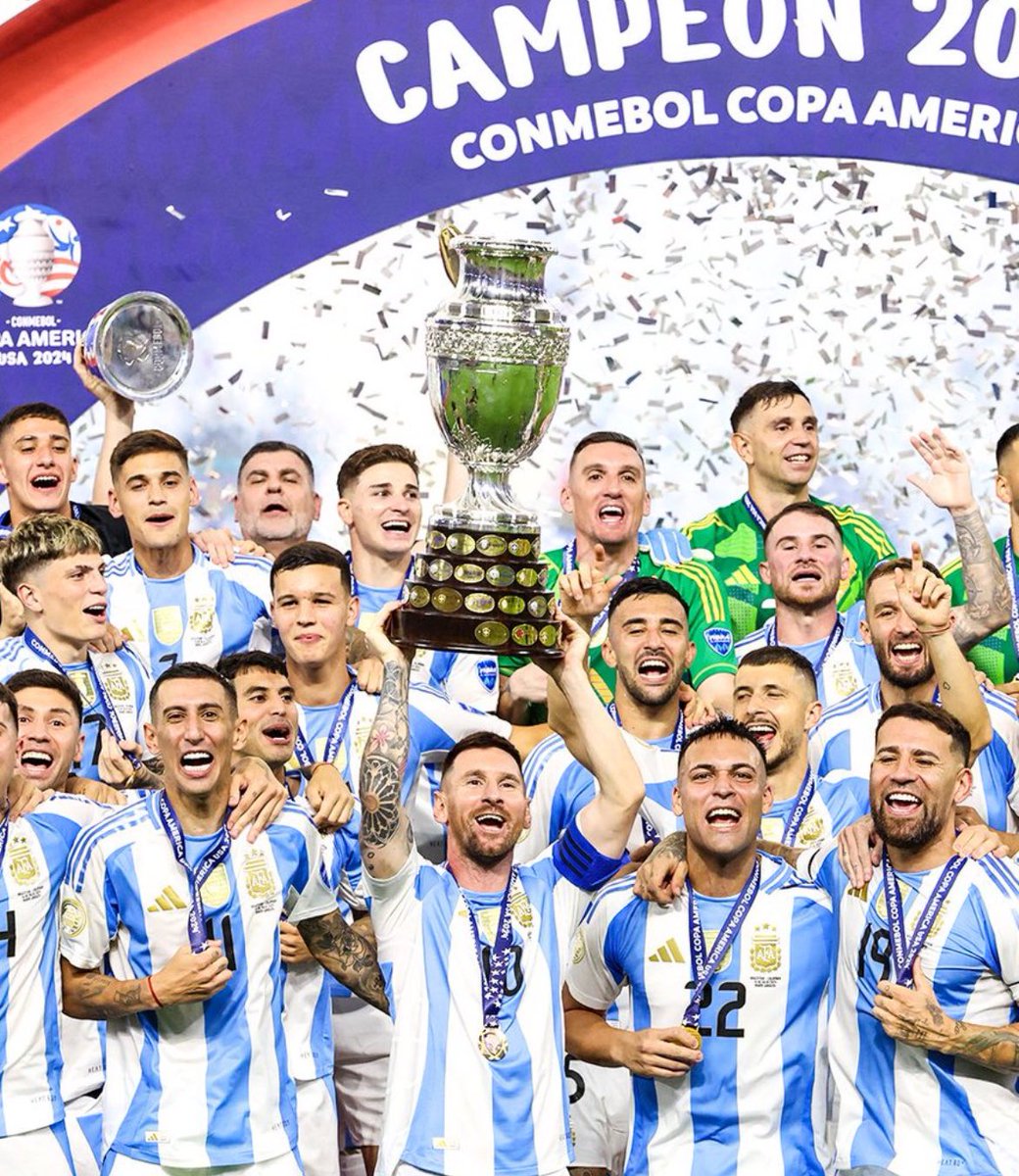 ShakirAbbasi22's tweet photo. We are living the #MessiDay
Congratulations Argentina - 16 times Copa America Champions 🏆🇦🇷
#CopaAmerica2024
#CopaAmerica
#C4MPEONES
#CopaAmérica2024
#CopaAmérica
#CopaAmericaFinal https://t.co/QwOWpQMOzo