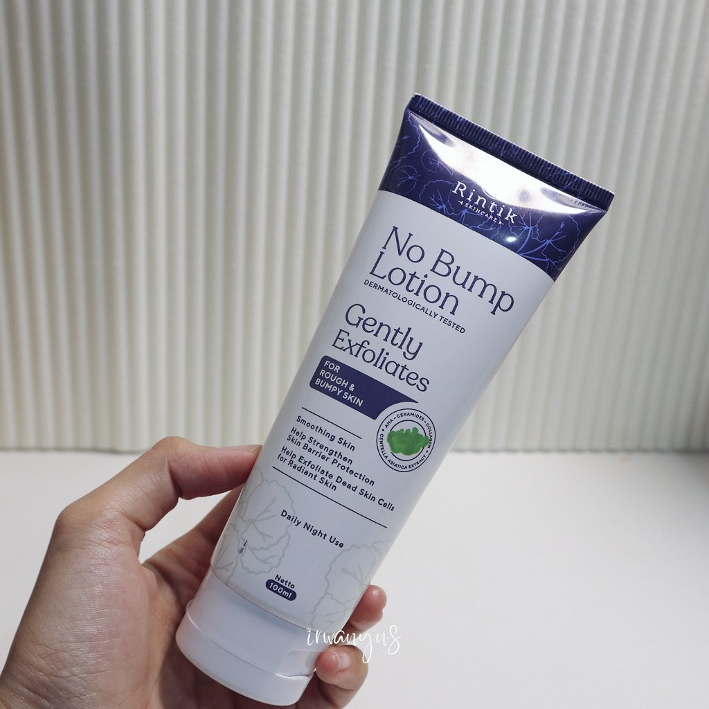 NO MORE CHICKEN SKIN &amp; BACK ACNE❗️

Gak cuma wajah yg perlu eksfoliasi, tpi kulit badan juga 👊🏻
Udh 3 mingguan rutin pake lotion exfo ini tiap malem sebelum tidur, alhasil chicken skin&amp;jepungku jdi mendingan &amp; lebih haluss👍🏻