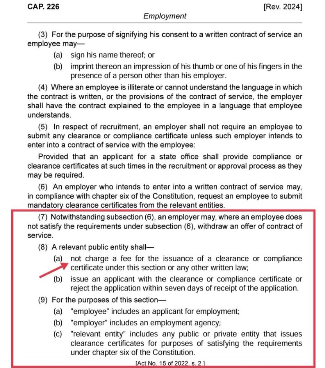 I just realised that even a certificate of good conduct should be free, but we pay Ksh. 1050. #RutoMustGo