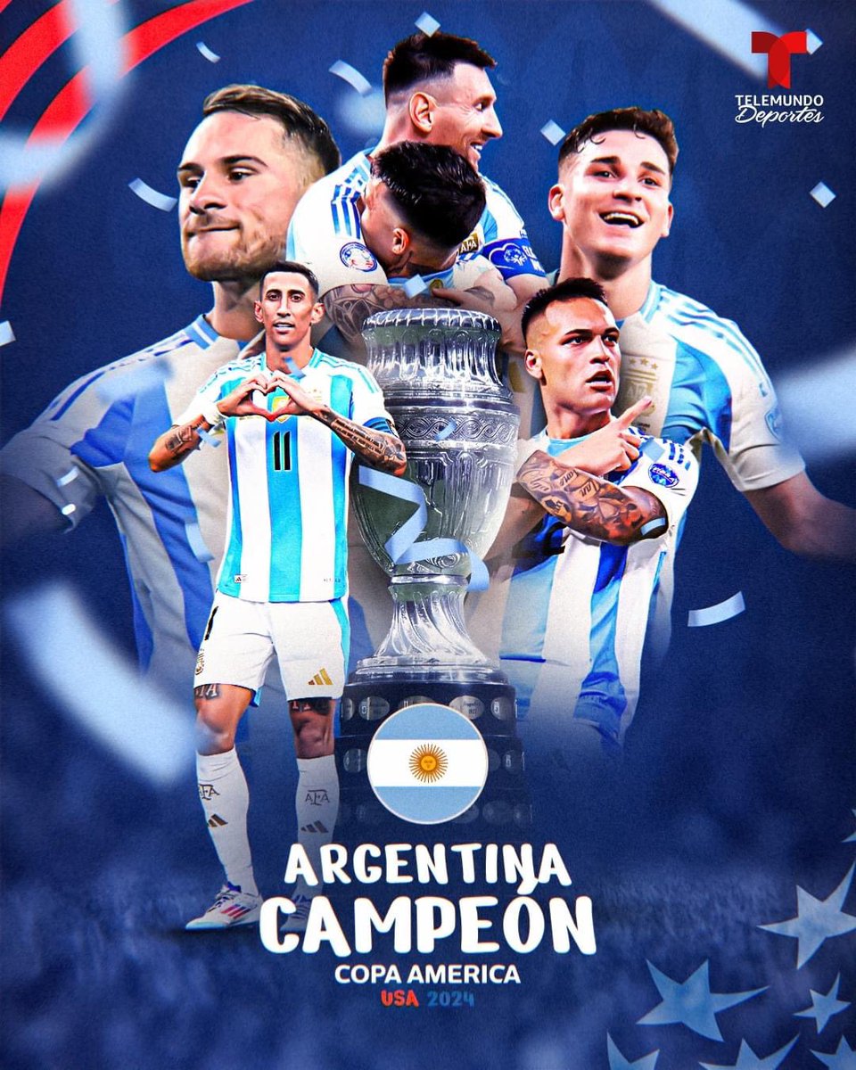 Felicidades Argentina! Campeona del copa América 2024!