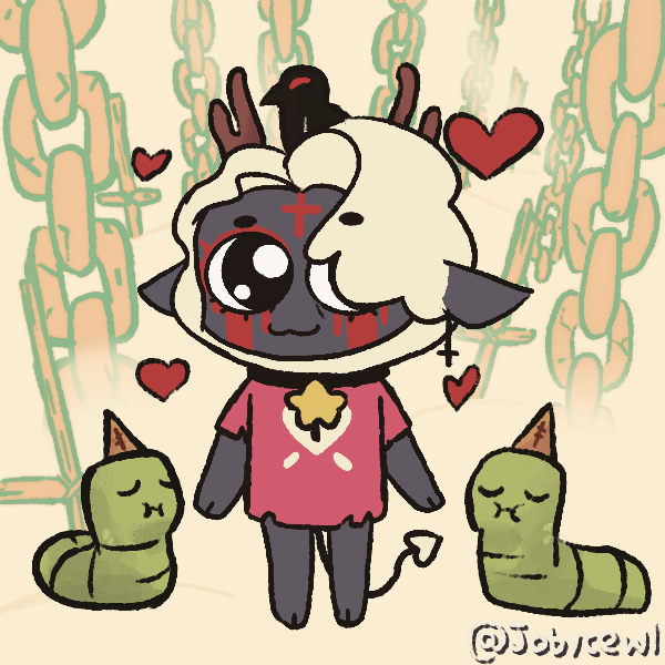 cultofthelamb's tweet photo. THERE IS A CULT OF THE LAMB PICREW!! https://t.co/Q1KD0tQlqK