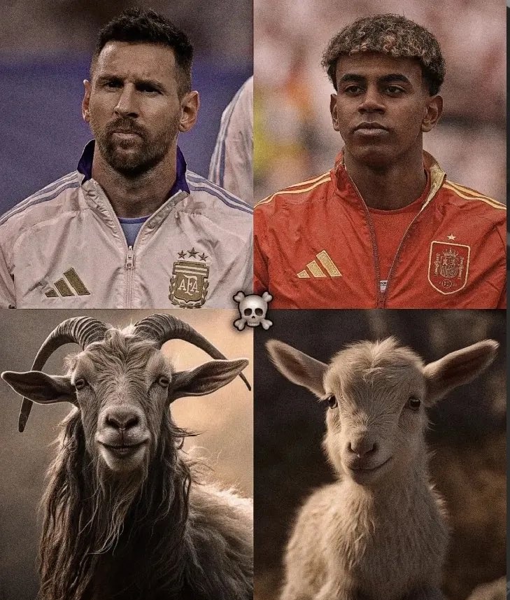 🇦🇷 ARGENTINA vs ESPAÑA 🇪🇸
Lionel Messi &amp; Lamine Yamal will meet at the 2025 FINALISSIMA . #ARGCOL #ESPENG