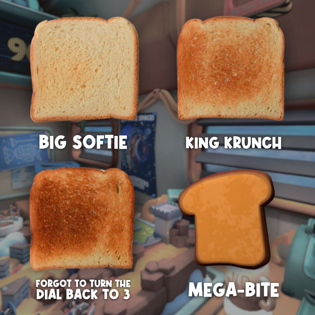 MaxMustardGame's tweet photo. The team here at @toast_int isn't afraid to ask the important questions. So, how do you take your toast? 🍞

#VR #VirtualReality
#IndieGame #IndieDev https://t.co/rBMZFqn5pw