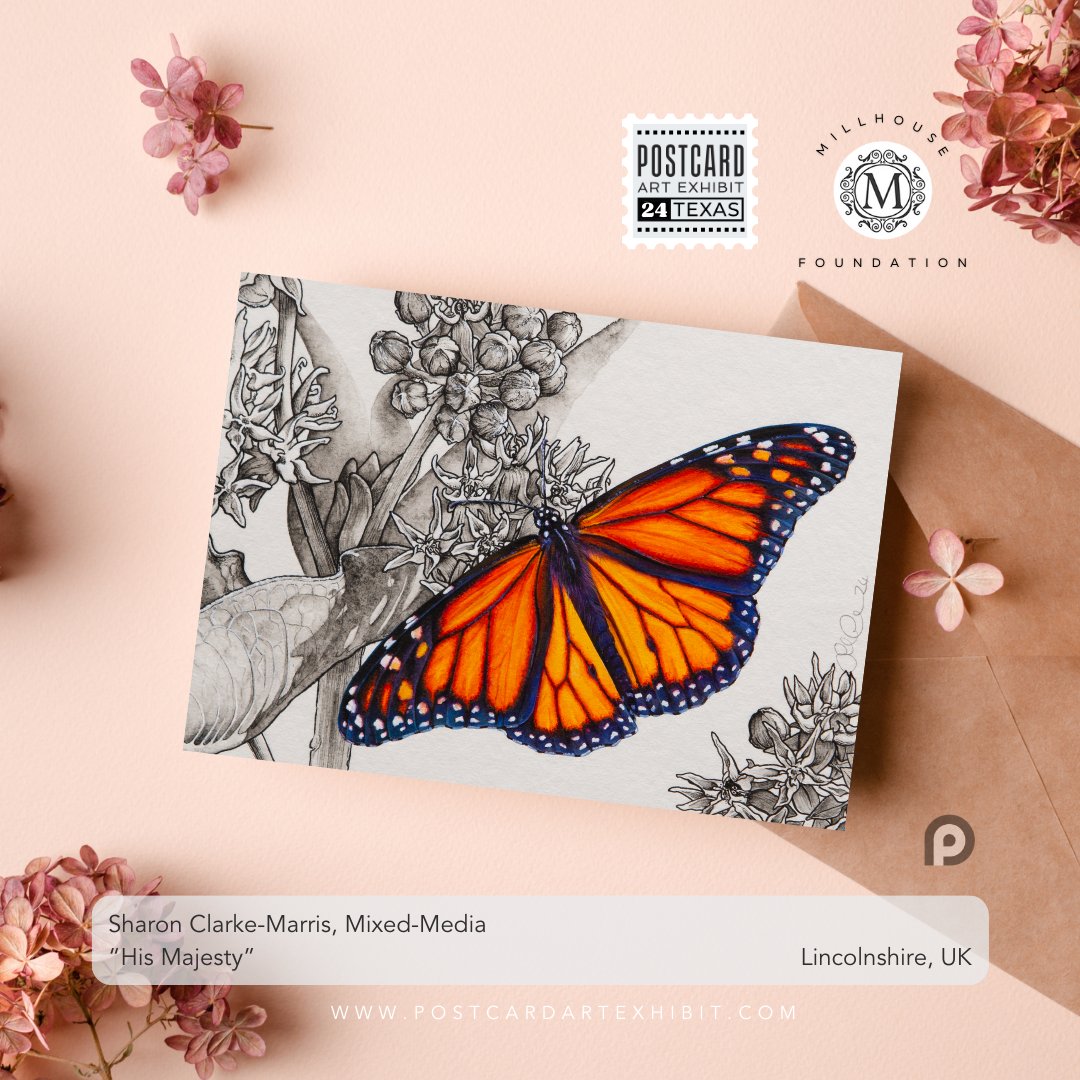 This lovely art card arrived in support of @millhousemck - This year we're about artists supporting artists in #postcardartexhibit24! Thank you, Sharon Clarke-Marris <a href="/SharonMarie_CM/">𝐒𝐀𝐃𝐕</a> @millhousemck #postcardartexhibit #artistssupportingartists #artforacause #artistshelpingartists