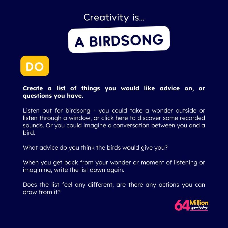 64M_Artists's tweet photo. Kick off the week with fresh thoughts! 🌊 Join us in exploring this week’s prompt with open minds and bird songs 🎶🐤✨ . Let’s tackle it together—share your insights below! ⬇️ #MondayMotivation #WeeklyPrompt

Share with your friends for an amazing week ahead! 🌟 https://t.co/oUxoGEzUF3