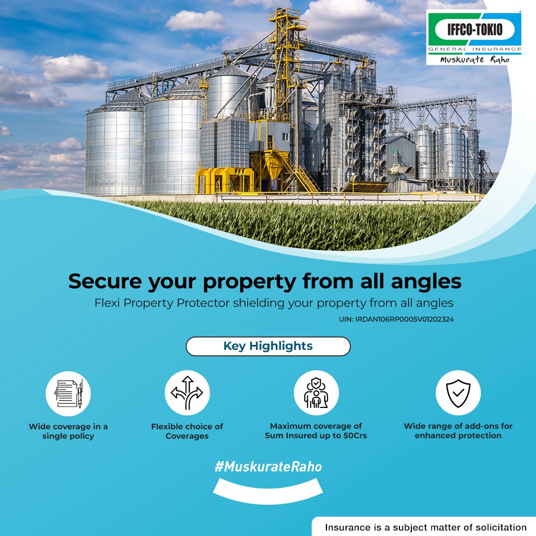 IFFCO__TOKIO's tweet photo. With the IFFCO-Tokio Flexi Property Protector, you can secure your property from all kinds of perils.
To Explore More: https://t.co/XpcuSGFCFO
#IFFCOTOKIO #MuskurateRaho #Insuranceforproperty #IFFCOTokioInsurance #SecureYourProperty #SafetyFirst https://t.co/oDlWt6Tos7