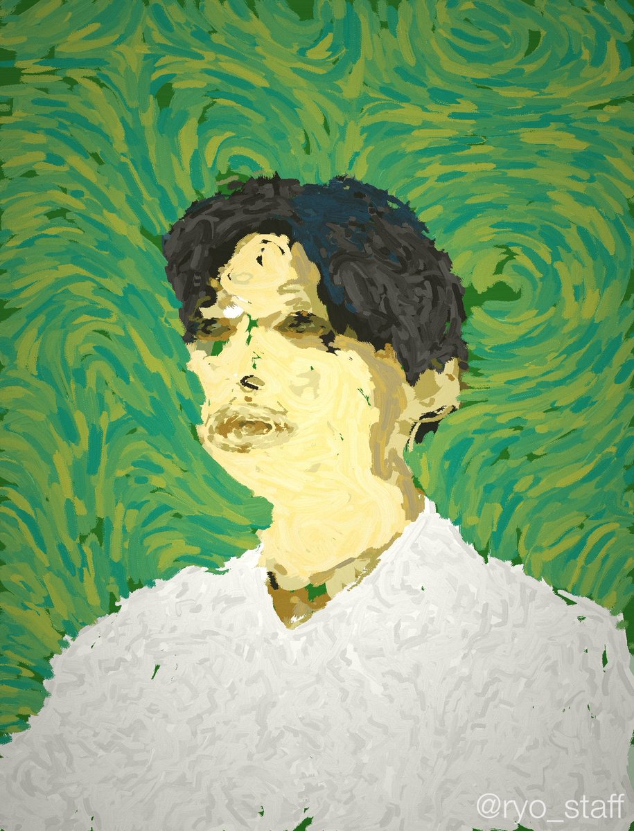 ryo_staff's tweet image. ベルサール新宿南口にて開催中の 『#ImmersiveMuseumTOKYO vol.3 印象派と浮世絵』吉沢がアンバサダーとして、イヤホンガイドも担当させて頂いています。こちら会場で楽しめるAIゴッホさんに描いて頂いた吉沢と、ゴッホの世界に埋もれた吉沢です🎨✨ 連休にでも是非 #イマーシブミュージアム へ😊