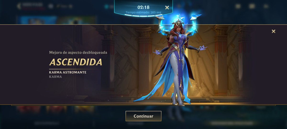 grecxiu's tweet photo. Al fin pude sacar su versión ascendida, esta skin fue la primera que tuve de un pase, el cual fue un regalo de alguien especial, hubiera sido genial poder compartirlo con esa persona pero ni modo. TT https://t.co/xvb8vLE0x6
