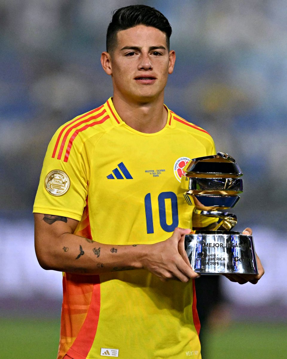 James Rodríguez foi eleito o melhor jogador da Copa América 🌟