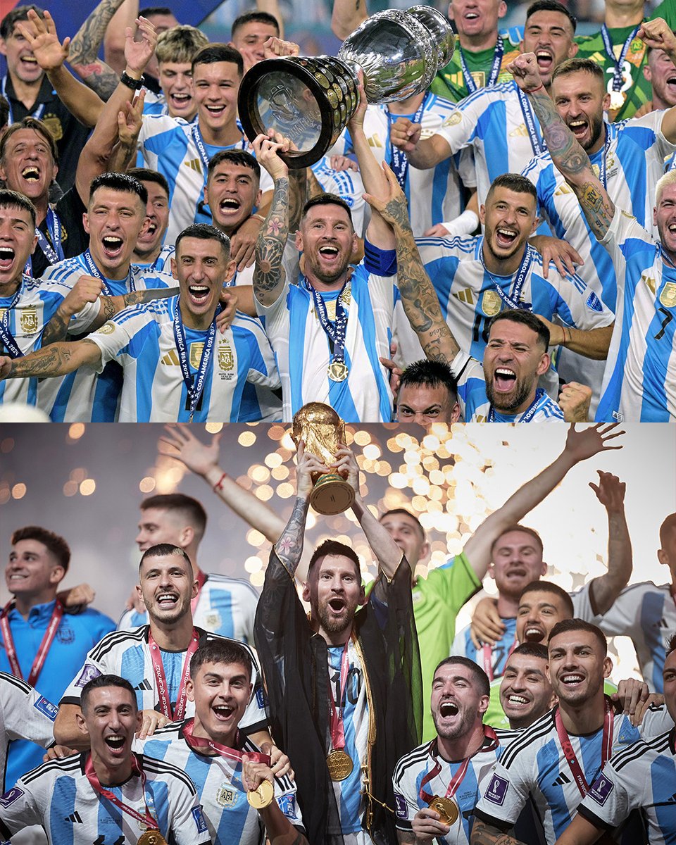 A familiar sight... 🏆🏆🇦🇷