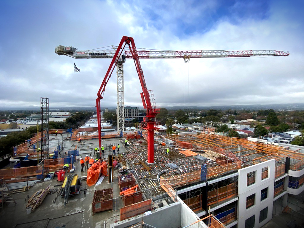SynrgyConstruct's tweet photo. 🌟ORTA on The Parade Milestone 📷We are progressing our next major milestone at ORTA on The Parade: completing the first of four staged concrete pours for the Level 5 slab, all scheduled for this week. Stay tuned for updates as we achieve this significant step! https://t.co/WHlz6yXFTy