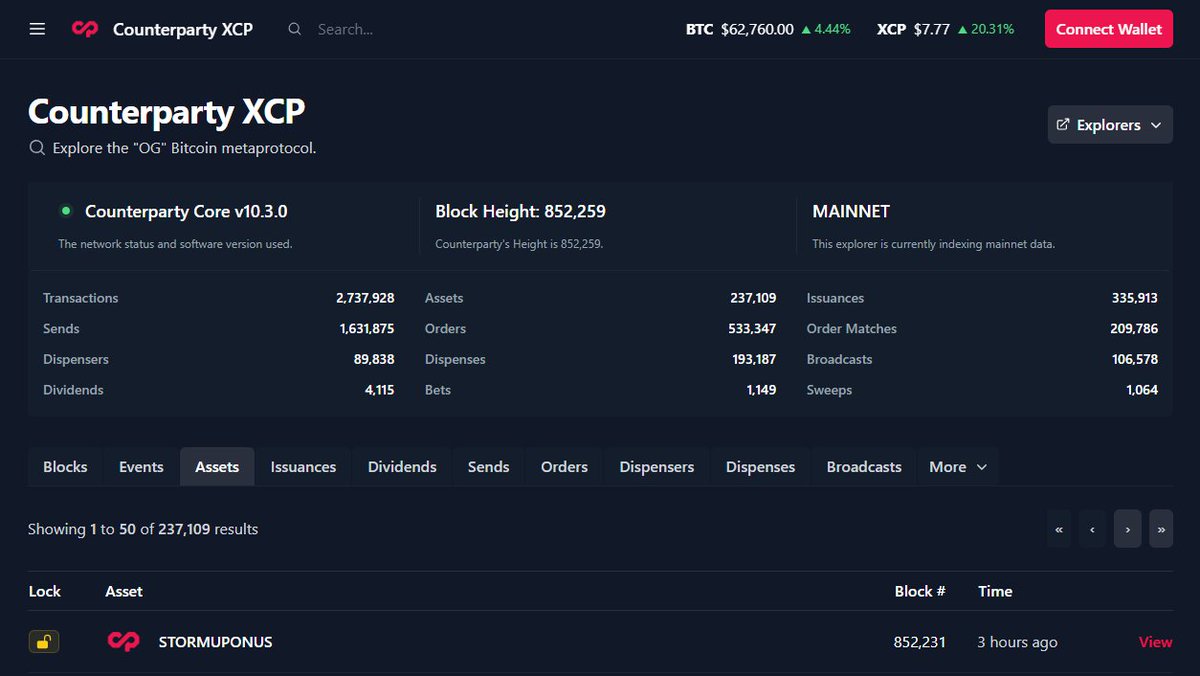 Running Counterparty v10.3.0 on XCP.io