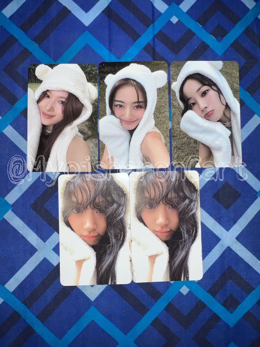 MyoisharonCart's tweet photo. ｡•̀✧ Help rt | wts lfb ph ✧•̀｡

  ♡ TWICE WITH YOU-TH PC SET SALE

𓏔 2,200 set (2,000 if payo)
𓏔 DOP : 1 week
𓏔 need dp (nrdp)
𓏔 ONHAND
𓏔 dm for more details
𓏔 reply/dm mine

t.nayeon jeongyeon momo sana jihyo mina dahyun chaeyoung tzuyu bear with you-th pc photocard https://t.co/V6EKAtEJ1F