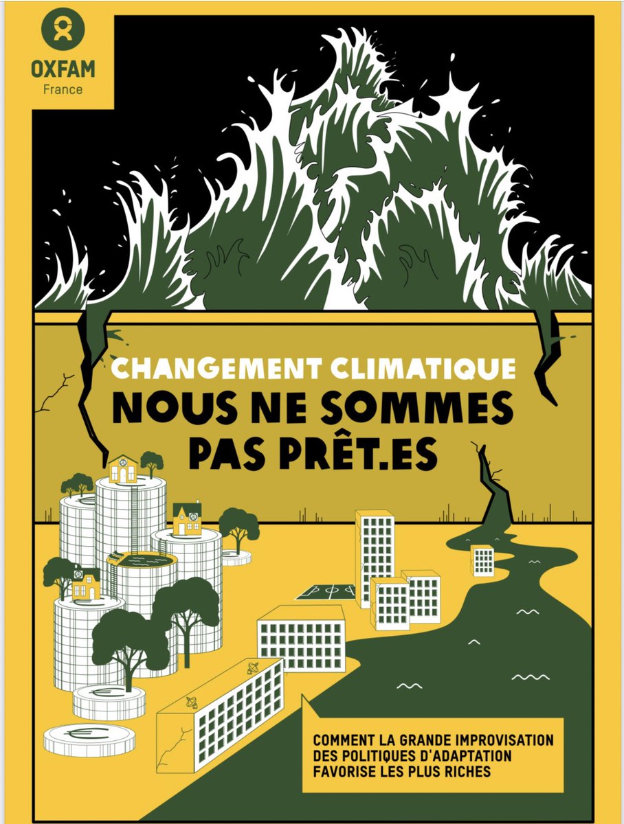 🔔 ce matin  <a href="/oxfamfrance/">Oxfam France</a> publie un tout nouveau rapport sur l’adaptation au changement climatique en France et ses conséquences sociales. 

À retrouver ici : oxfamfrance.org/rapports/chang…

50 pages faciles à lire et bourrées de références pour aller plus loin.
