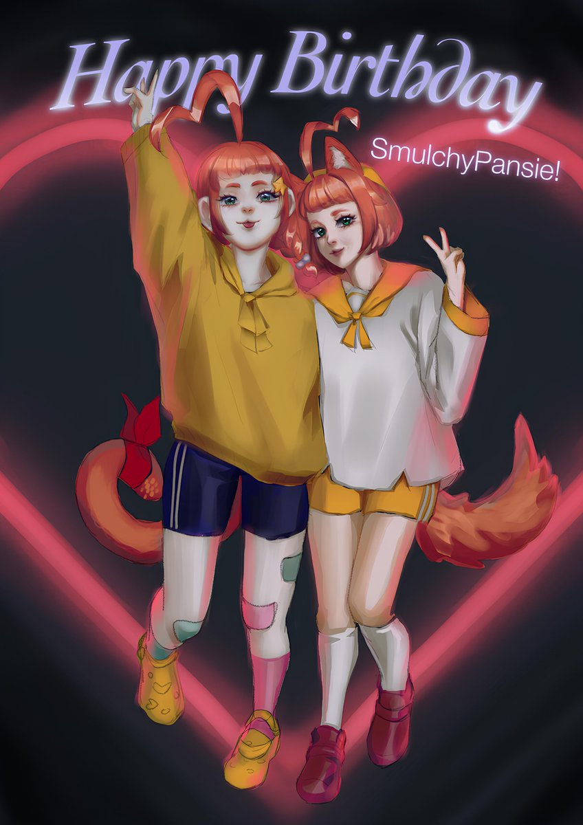 Turquoisebluuu's tweet photo. I did it I did the thing #Sketchypansie @SmulchyPansie  Happy Birthday hope I did your girlies justice😫But anyway I'm glad to do this cuz you are one of my first art friends that I'm genuinely friends with hehe thank you for being you, &amp; happy bithday !💕🤗 https://t.co/m5OnZV2ish