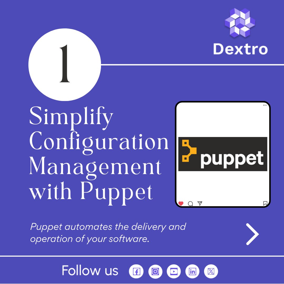 Dextronew's tweet photo. Automate your infrastructure like never before with Puppet. #trending #trendingnow #trendingnow #trendingpost #DevOps #devopsjobs #devopsaws #devops #devopsdays #devopstools #devopstraining #devopsengineer @DevOpsPodcast @sharonsahadevan @devops_con @devops_con @devopsdotcom https://t.co/koCRQKimsI
