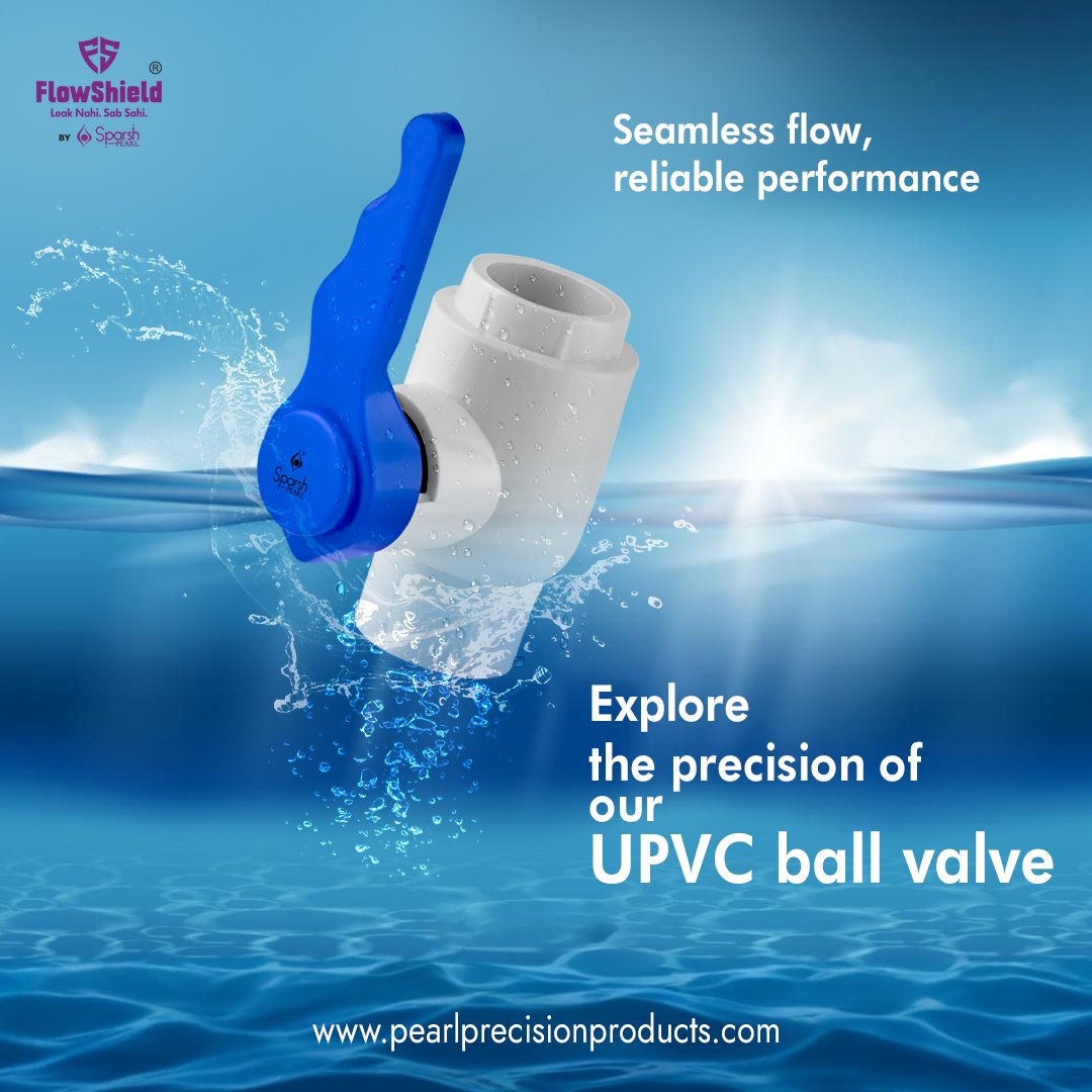 SparshPearl's tweet image. &quot;Precision in Every Turn: Your reliable UPVC ball valve for seamless control.&quot;

#upvcballvalve #ballvalve #flowshield