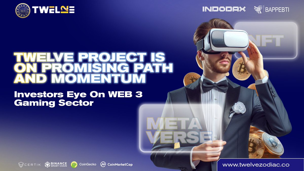 EXCITING NEWS FROM FORBES ARTICLE :
🚀 Investors eye on Web3 gaming sector!!, fueled by blockchain and NFTs, is revolutionizing the industry. 💎🎮 Twelve Project is in the right path and momentum!!

Read the full article on this link forbes.com/sites/forbesbu…