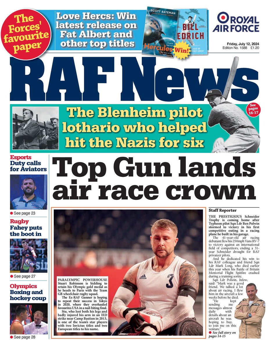 RAFHWYHIVE's tweet photo. The latest edition of RAF News is out now. Go to https://t.co/1oqkzqgHwu to subscribe. #rafnews #royalairforce #defencenews #armedforces https://t.co/lHPn5v7fUl