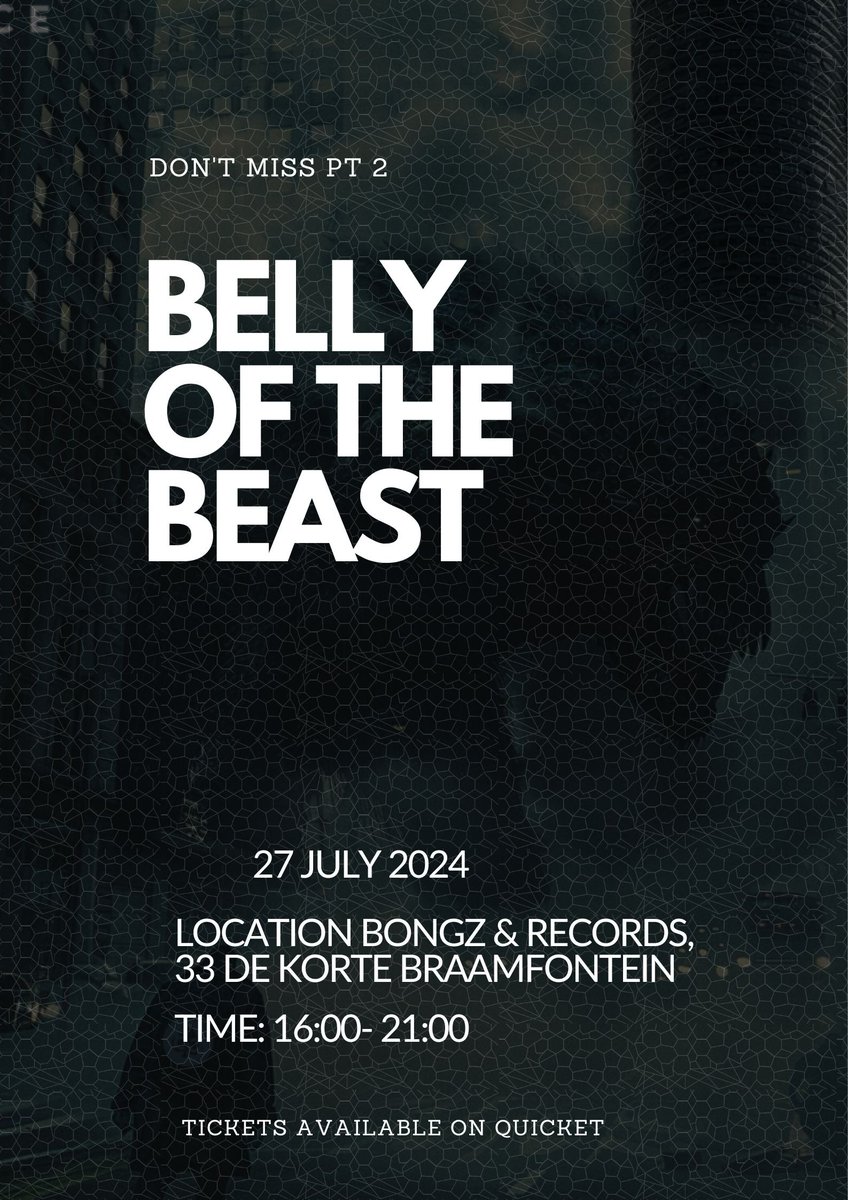 BlackAce_za's tweet photo. I told ya'll that we here to stay with the live shows #BellyOfTheBeast pt 2, 27 July out at Bongz and Recordsπ
Hit link for FREE tickets https://t.co/70kepSME3P
#BellyOfTheBeast #MaliYePhepa #NeverReady https://t.co/D81uQgwIXj