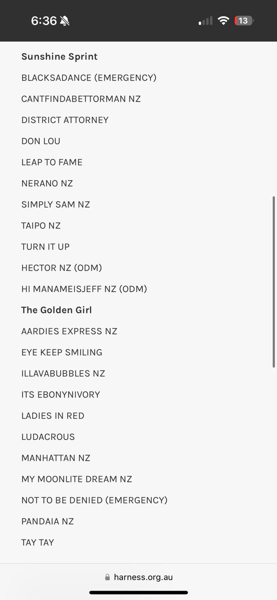 Here are the final fields for Saturday nights G1 Sunshine Sprint and G1 Golden Girl.

Live barrier draws for both tomorrow afternoon from 1pm on <a href="/SkyRacingAU/">SKY Racing</a> 2