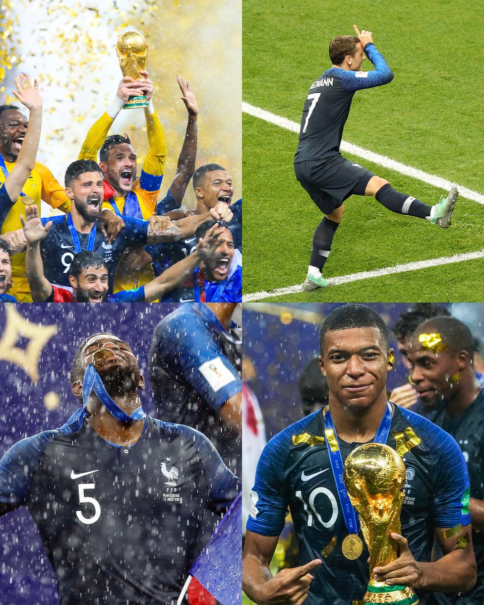 equipedefrance's tweet photo. 𝐋𝐚 𝐝𝐞𝐮𝐱𝐢𝐞̀𝐦𝐞 𝐞́𝐭𝐨𝐢𝐥𝐞 ⭐️⭐️

𝐋𝐞 𝟏𝟓 𝐣𝐮𝐢𝐥𝐥𝐞𝐭 𝟐𝟎𝟏𝟖, la France était sacrée 𝐂𝐡𝐚𝐦𝐩𝐢𝐨𝐧𝐧𝐞 𝐝𝐮 𝐌𝐨𝐧𝐝𝐞 pour la 2ème fois de son histoire 🏆🤩

Vous vous souvenez où vous étiez pour cette finale ? 💬

#FiersdetreBleus https://t.co/BVp5PGgDbi