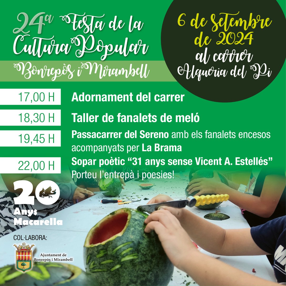 Properes activitats Macarella: 🎊6 de setembre Festa de la cultura popular al carrer Alqueria del Pi🎊. 📚📚24 de setembre Trobada del Club de Lectura "Totes les portes" amb l'assistència de l'autora.📚📚