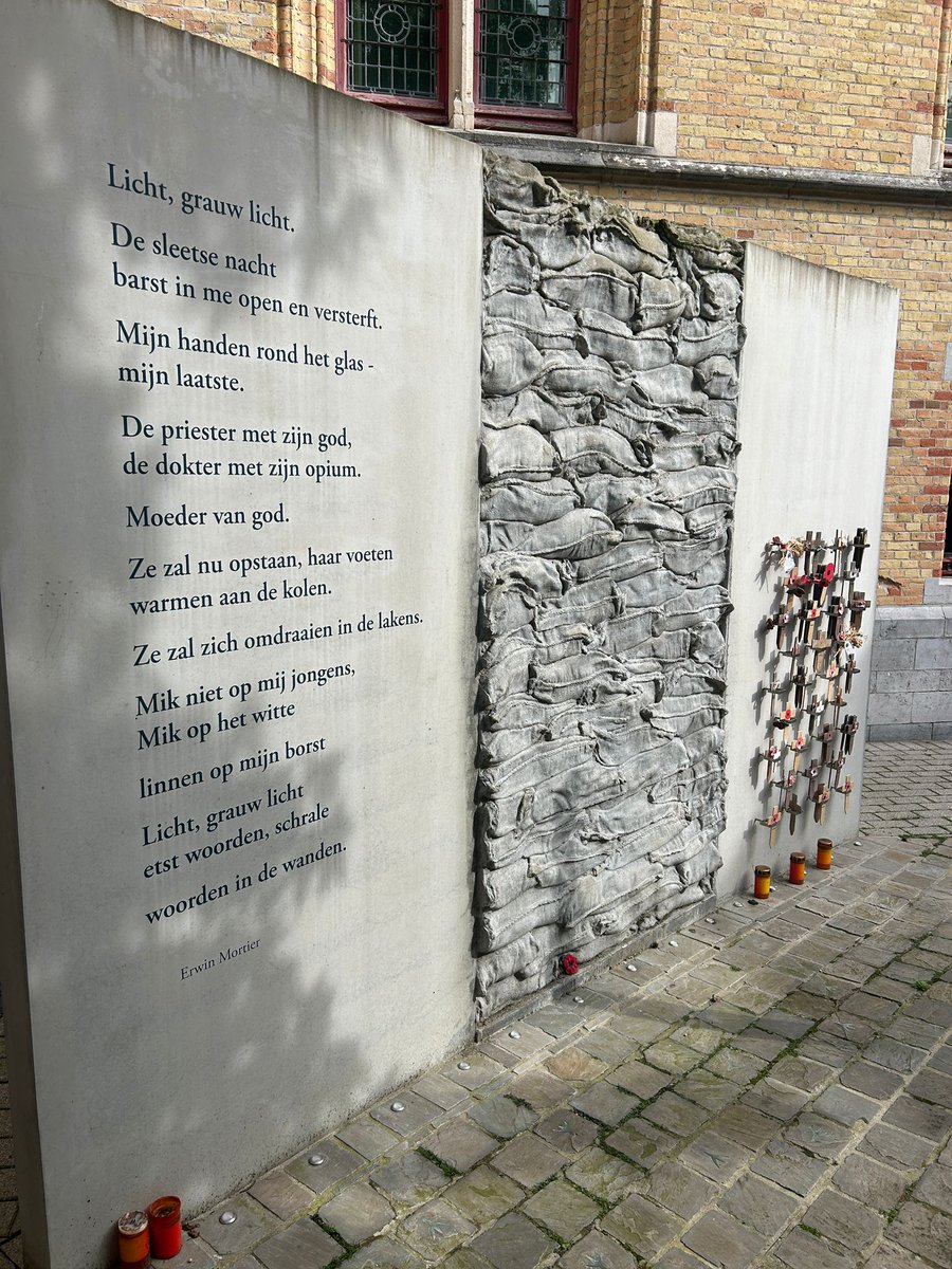 RHSHumanities's tweet photo. Visiting the Death Cells in Poperinge, to see where soldiers condemned to death by firing squad would spend their final hours. We also visited the site  where at least 4 soldiers were shot at dawn, for "crimes" including desertion and cowardice. https://t.co/UP6ycoA9hK