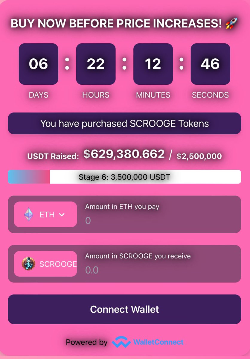 TokenScrooge's tweet photo. Join #Scrooge ahead of the next milestone 🚀🚀

Get 100% interests paid daily with $CROOGE
Available on #Ehtereum #BNB &amp; #Polygon 

🌐 https://t.co/tBWzlCD6Cn

#blockchain #crypto #cryptocurrency #coin #exchange #investment #cryptonews #defi #cryptocurrencies #altcoin #tokens https://t.co/WJJkdWVT13