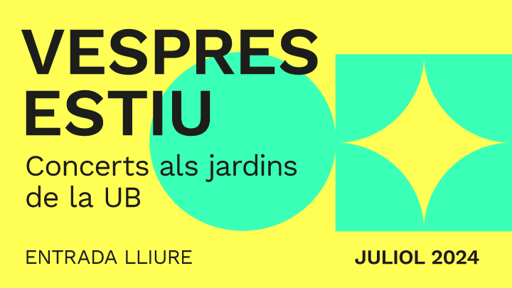 Universitat de Barcelona (@unibarcelona) on Twitter photo #AgendaUB | 🎶 Última setmana per gaudir dels concerts de <a href="/VespresUB/">Els Vespres de la UB</a>!
🗓️ 16 de juliol: <a href="/dolceariox/">ariox</a> + <a href="/lhimalaia/">LAIALAIA</a>
🗓️ 18 de juliol: <a href="/Albamorena2000/">Albamorena</a> + #Elo
🕑 20:00
📍 Edifici Històric, jardí Ferran Soldevila
ℹ️ Entrada lliure amb aforament limitat 👉 ub.edu/vespres/ #AgendaUB | 🎶 Última setmana per gaudir dels concerts de <a href="/VespresUB/">Els Vespres de la UB</a>!
🗓️ 16 de juliol: <a href="/dolceariox/">ariox</a> + <a href="/lhimalaia/">LAIALAIA</a>
🗓️ 18 de juliol: <a href="/Albamorena2000/">Albamorena</a> + #Elo
🕑 20:00
📍 Edifici Històric, jardí Ferran Soldevila
ℹ️ Entrada lliure amb aforament limitat 👉 ub.edu/vespres/