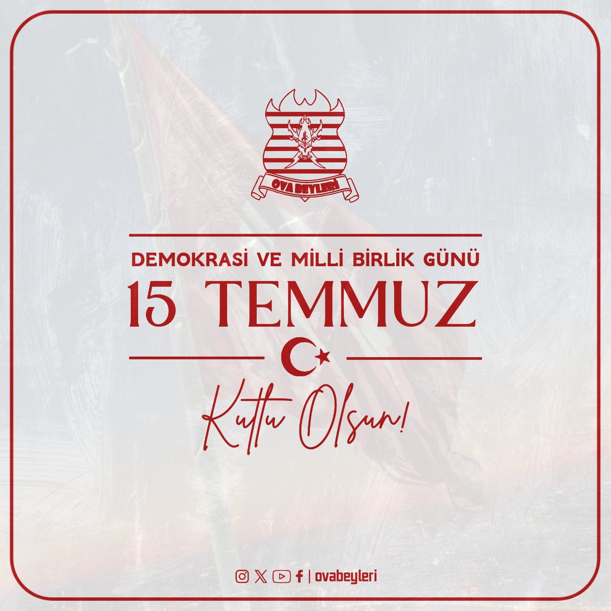 OvaBeylerii's tweet photo. 15 Temmuz Demokrasi ve Millî Birlik Günü'nde ülkemiz için şehit olan tüm vatandaşlarımızı saygı ve rahmetle anıyoruz. 
#15temmuz 

#OvaBeyleri https://t.co/lqMyr6yUvn