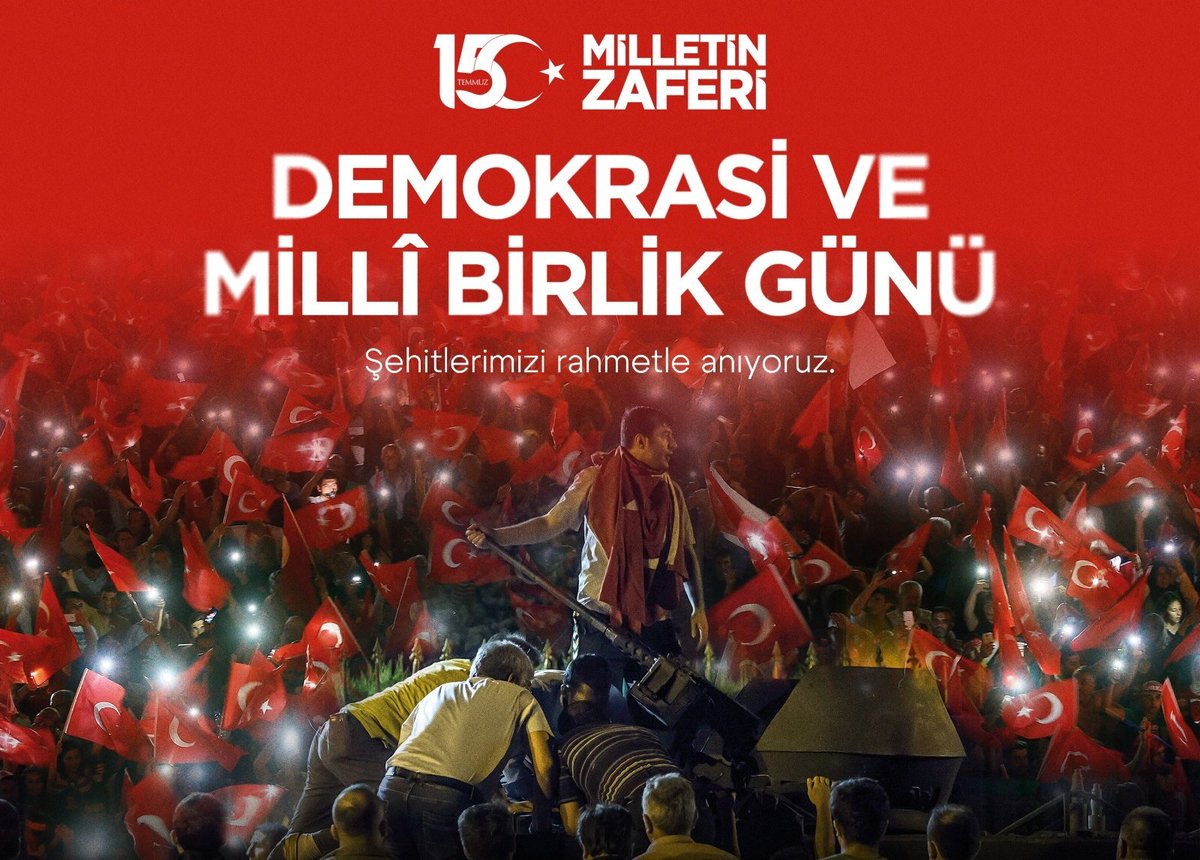 15 Temmuz,milletimizin bağımsızlık ve hürriyetine olan sarsılmaz inancının teşekkül ettiği,ortak zaferimizin ve kutlu direnişimizin yıl dönümü kutlu olsun.Tüm şehitlerimizi rahmetle anıyor,gazilerimize minnet ve şükranlarımı sunuyoruz
#15Temmuz #15TemmuzDemokrasiveMilliBirlikGünü