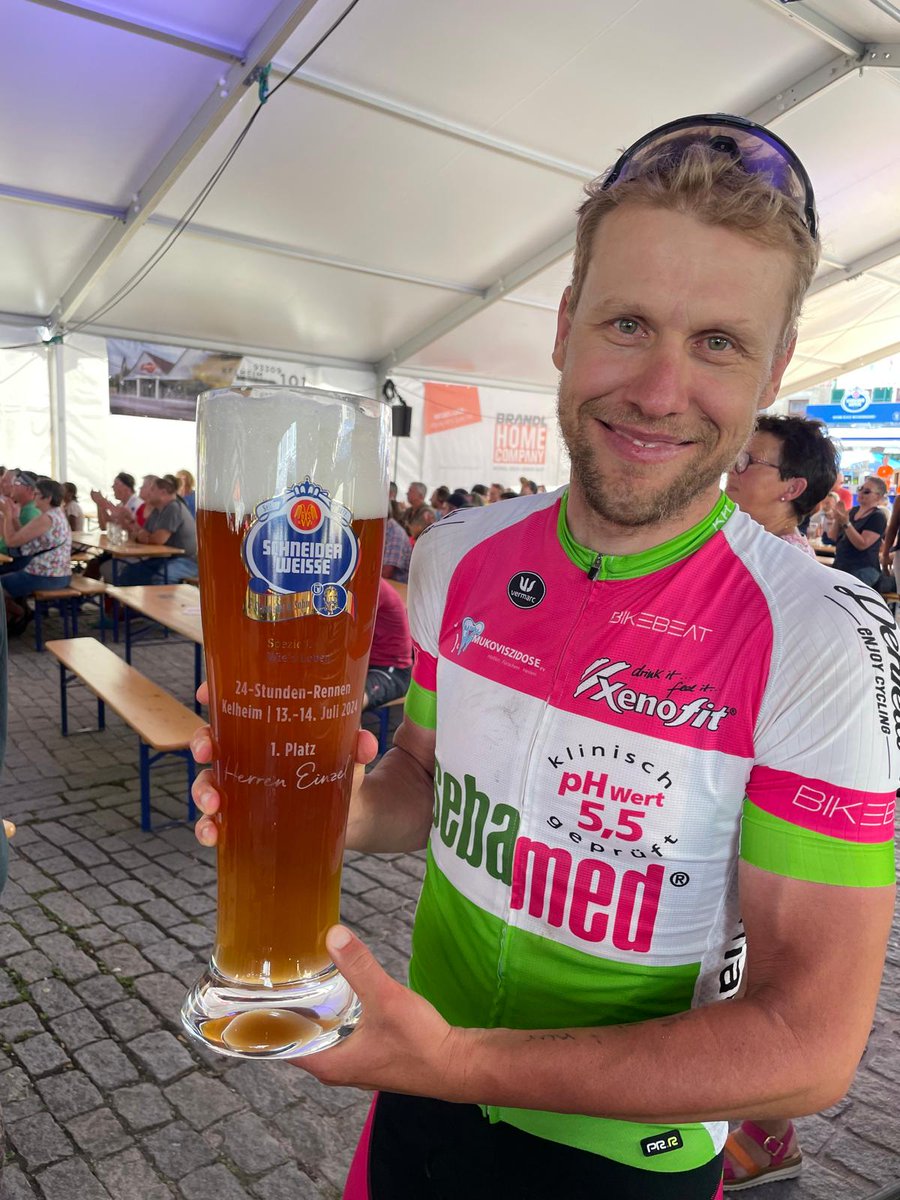 MDroell's tweet photo. Thx #24hrace @KelheimD for the emotional #ultracycling event. Cheering Up for the supporters, staff and residents. 👍🏼👏🏼 #sebamedracingteam #lovecycling 🥇 https://t.co/Jw47t8Q2Zf