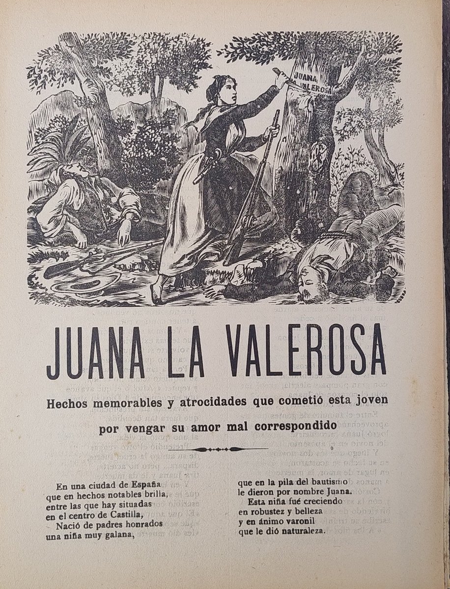 pruedar's tweet photo. Juana la Valerosa ... por vengar su amor mal correspondido (4 p. 4º) tenía aficiones escritas en cortezas y papeles varios, tras asesinar deja un "papel que trae escrito":

Para escarmiento a la gente
vil, charlatana y medrosa,
dejé a este jaque sin lengua,
yo, Juana la Valerosa. https://t.co/uxEAz9wHrE