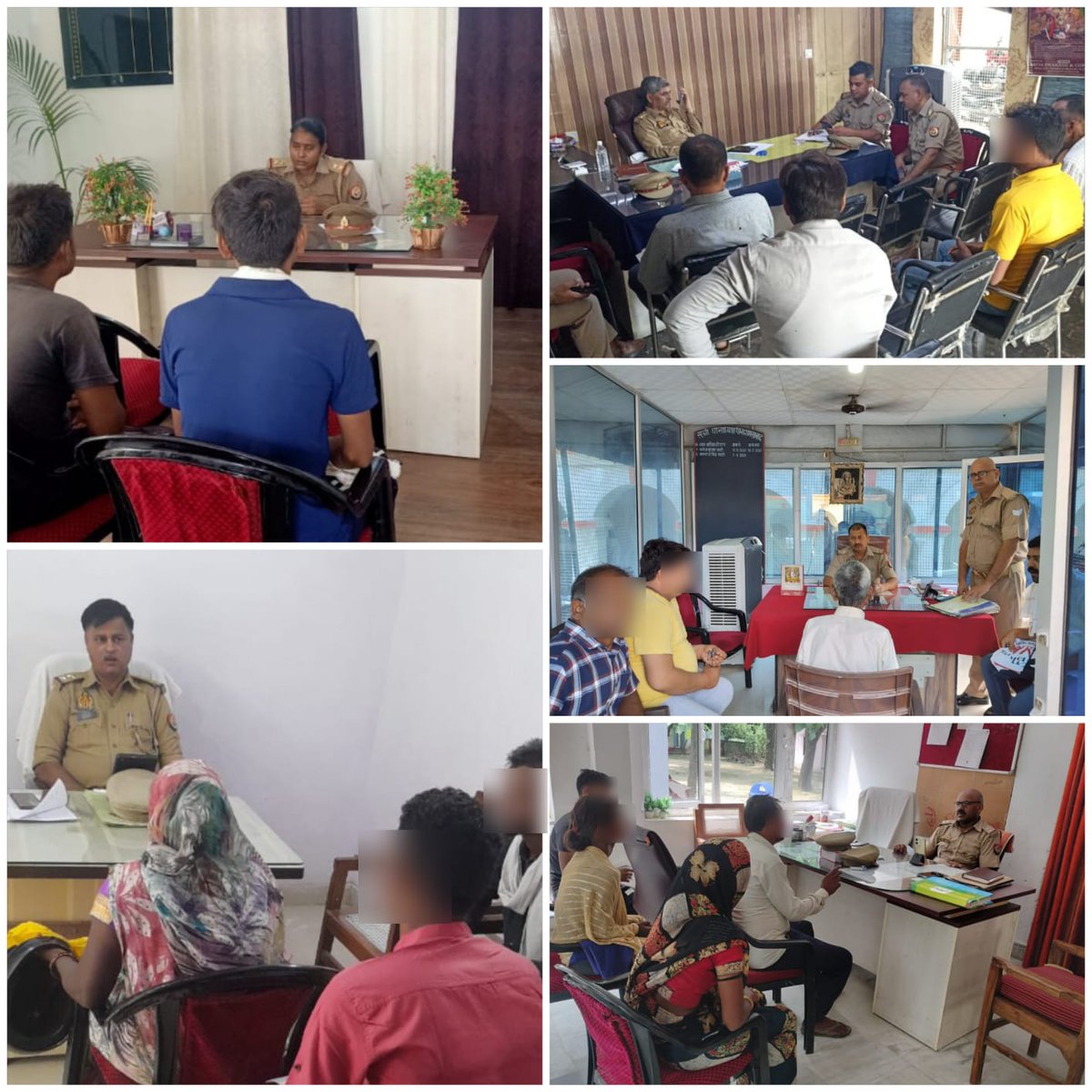 fatehgarhpolice's tweet photo. पुलिस अधीक्षक जनपद फतेहगढ़ के निर्देशन में समस्त थाना प्रभारियों द्वारा थाना कार्यालय पर जन सुनवाई के दौरान फरियादियों की समस्याओं को सुनकर निस्तारण किया गया। #fatehgarhpolice https://t.co/eEyd5yjOkT