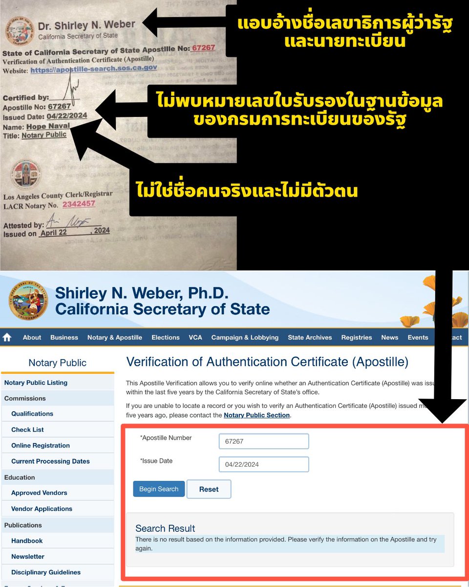 แอบอ้างชื่อเลขาธิการและนายทะเบียนของรัฐ คนเซ็นต์รับรองไม่มีตัวตน
#มหาลัยห้องแถว
