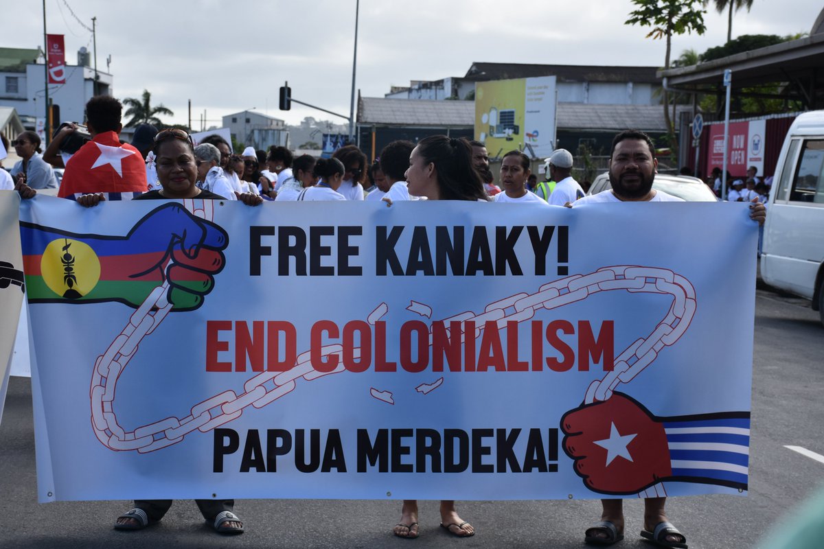 pangmedia's tweet photo. Indonesia’s ongoing influence of the @MsgSecretariat  &amp; the @ForumSEC has continued to silence the voices of #WestPapuans. As Pacific peoples, we will continue to stand in solidarity with West Papua and their right to self-determination. https://t.co/fuXSY2aKHT