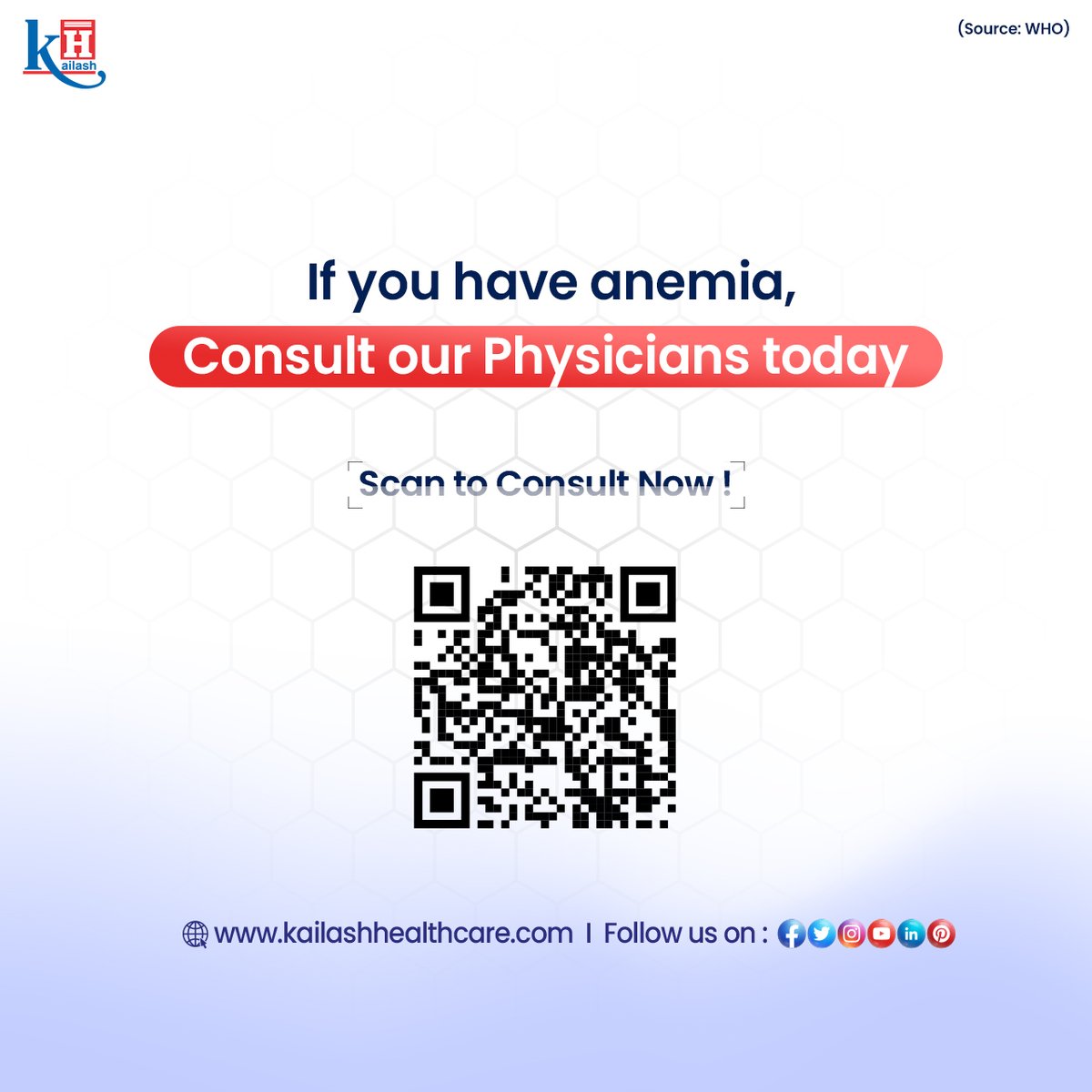 KailashHealth's tweet photo. More than a billion people worldwide struggle with #anemia, but many miss early diagnosis. Fight fatigue & stay healthy!
Get regular checkups & know the early signs of anemia.
Consult our Doctors: https://t.co/3PxoApMEoA
#AnemiaAwareness #lowbloodcount #HealthcareForAll https://t.co/rvvOhJTbDw