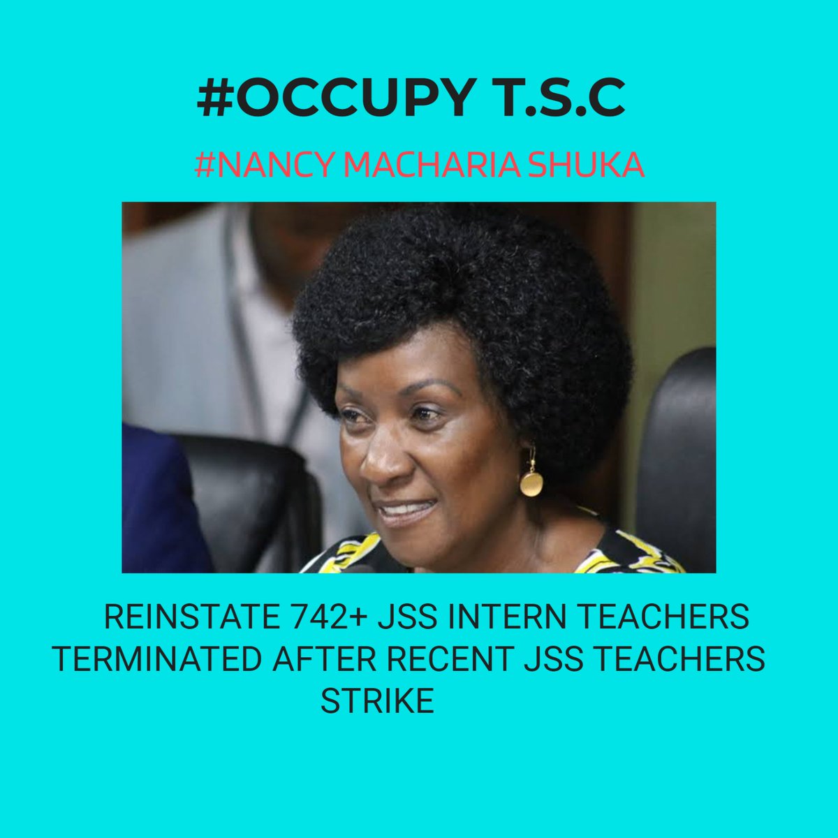 #confirm46kJssInterns 
#Reinstate742interns 
#OccupyTSC