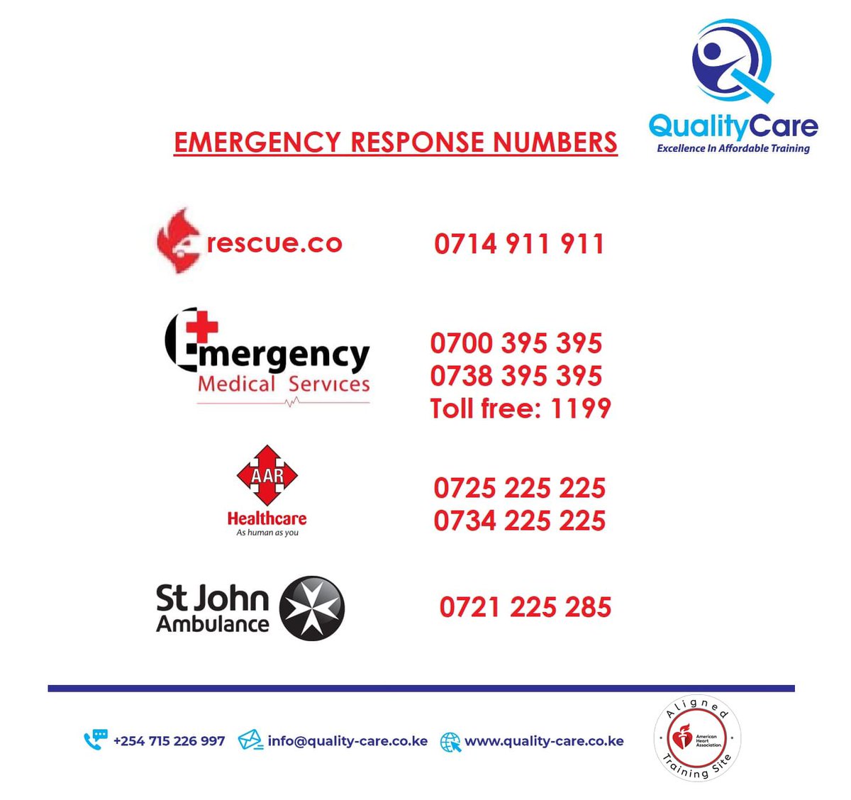 Dr_AustinOmondi's tweet photo. Always have an emergency response number in your phone. 

That’s todays assignment. https://t.co/rnxO3sBhp7