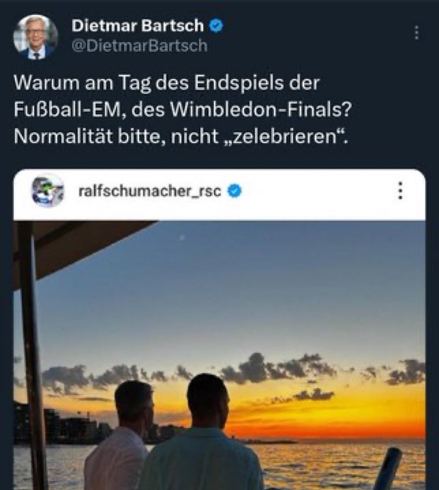 giaaa1987's tweet photo. Die Tatsache, dass Ralf Schumacher sich erst mit 49 Jahren outtet ist ja wohl Beweis genug, dass es bis zur Normalität noch ein gutes Stück ist. Schon mal einen Gedanken daran verschwendet, wieso kein Profifußballer sich während seiner Profizeit outtet? Nein? Dachte ich mir. https://t.co/UNZ3bNhOec