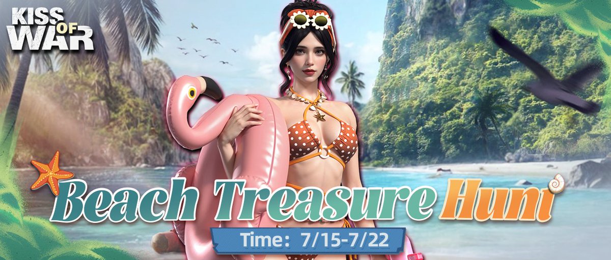 -𝐒𝐧𝐞𝐚𝐤 𝐏𝐞𝐞𝐤-

Dear commander, the July In-game 𝐁𝐞𝐚𝐜𝐡 𝐓𝐫𝐞𝐚𝐬𝐮𝐫𝐞 𝐇𝐮𝐧𝐭 𝐄𝐯𝐞𝐧𝐭 available today!
Time: 𝟐𝟎𝟐𝟒/𝟎𝟕/𝟏𝟓 𝟎𝟎:𝟎𝟎 - 𝟐𝟎𝟐𝟒/𝟎𝟕/𝟐𝟐 𝟐𝟑:𝟓𝟗 (𝐔𝐓𝐂)
Welcome to participate in time!
Chance to obtain 𝐄𝐯𝐚 – 𝐁𝐞𝐚𝐜𝐡 𝐒𝐭𝐫𝐨𝐥𝐥,