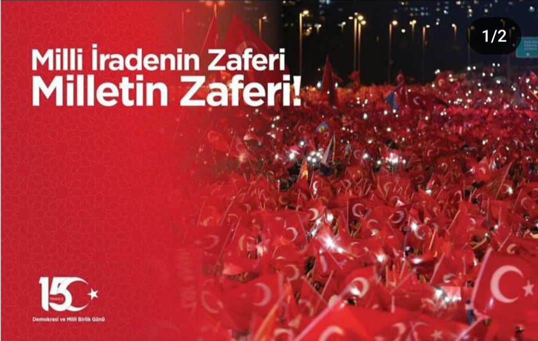 15 Temmuz şehitlerimizi rahmetle yad ediyor; gazilerimize sağlık ve afiyet diliyorum...

#15Temmuz Demokrasi ve Milli Birlik Günü