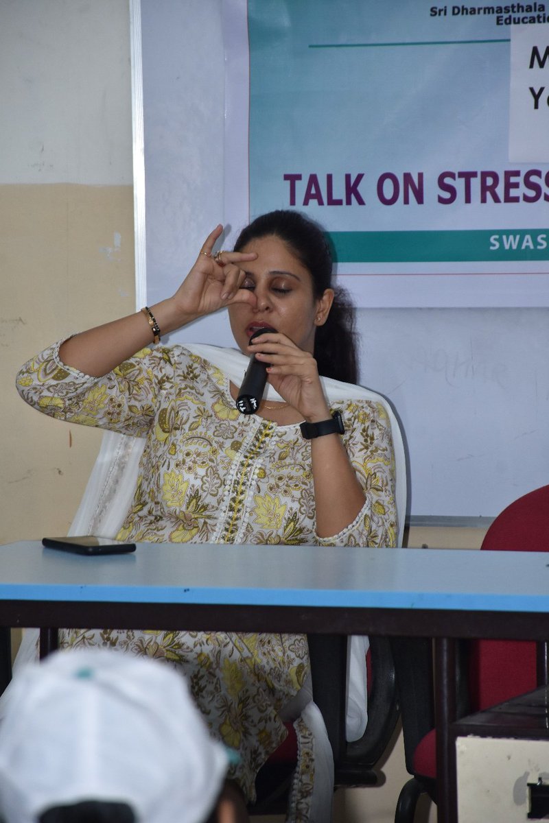 Continuing our efforts to promote well-being, we successfully organized a talk on Stress Management and the Importance of Yoga for Mental Health by Mrs. Swati Yadav on July 6, in association with RUDSETI, Gurugram 🌿🧘 #MentalHealth #Yoga #StressManagement